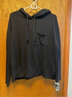 GAP Black Hooded Pocket sweater
